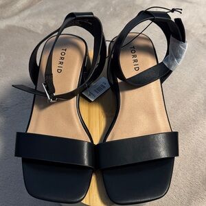 Torrid Black Strappy Sandals
